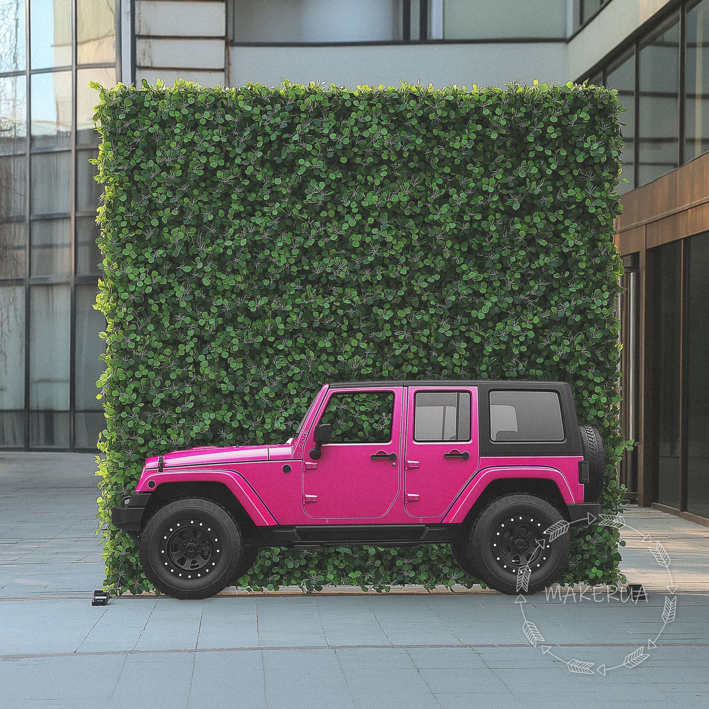 Pink Jeep Hollywood Party Decorations Birthday Props Car Cutout Event Cute Kids Idea Themed Decor Backdrop Stand UV Print Shape