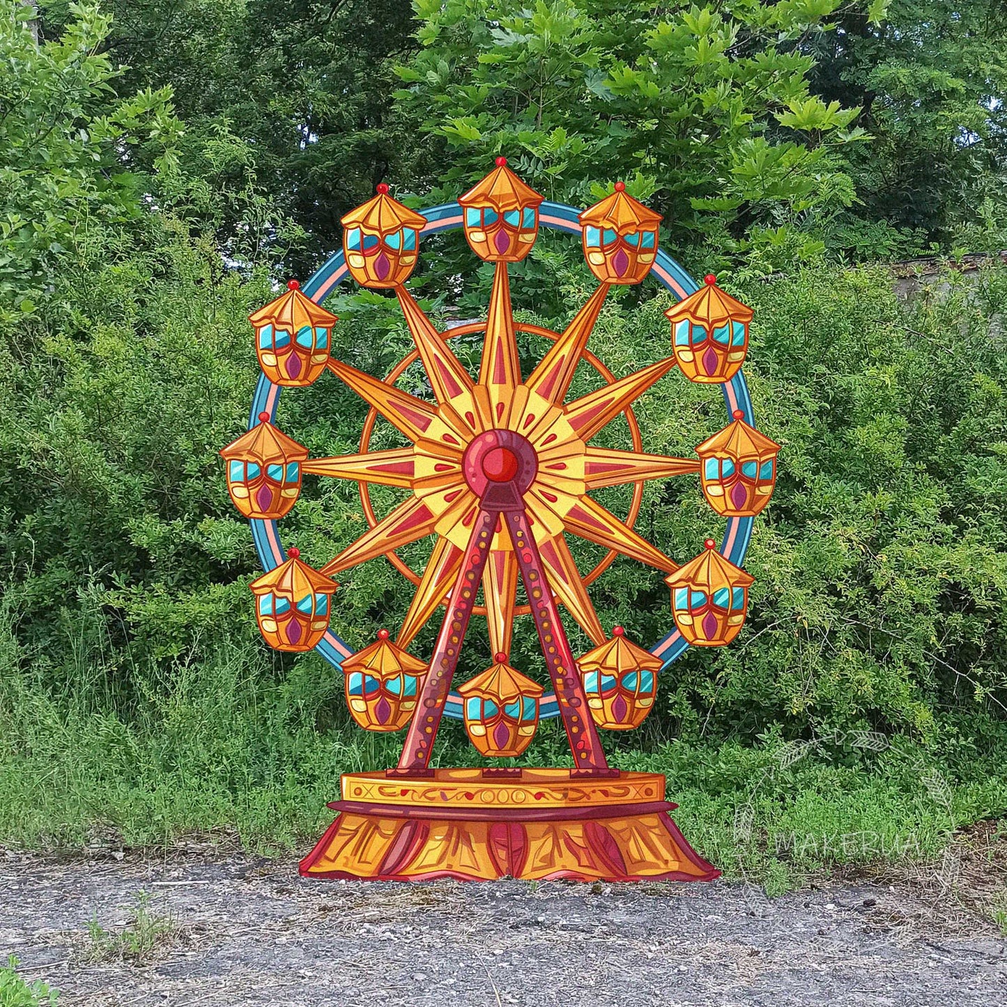 Ferris Wheel for birthday wedding party decorations with uv print