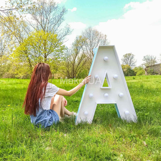 light up Marquee Number Letter LED bulb birthday decor