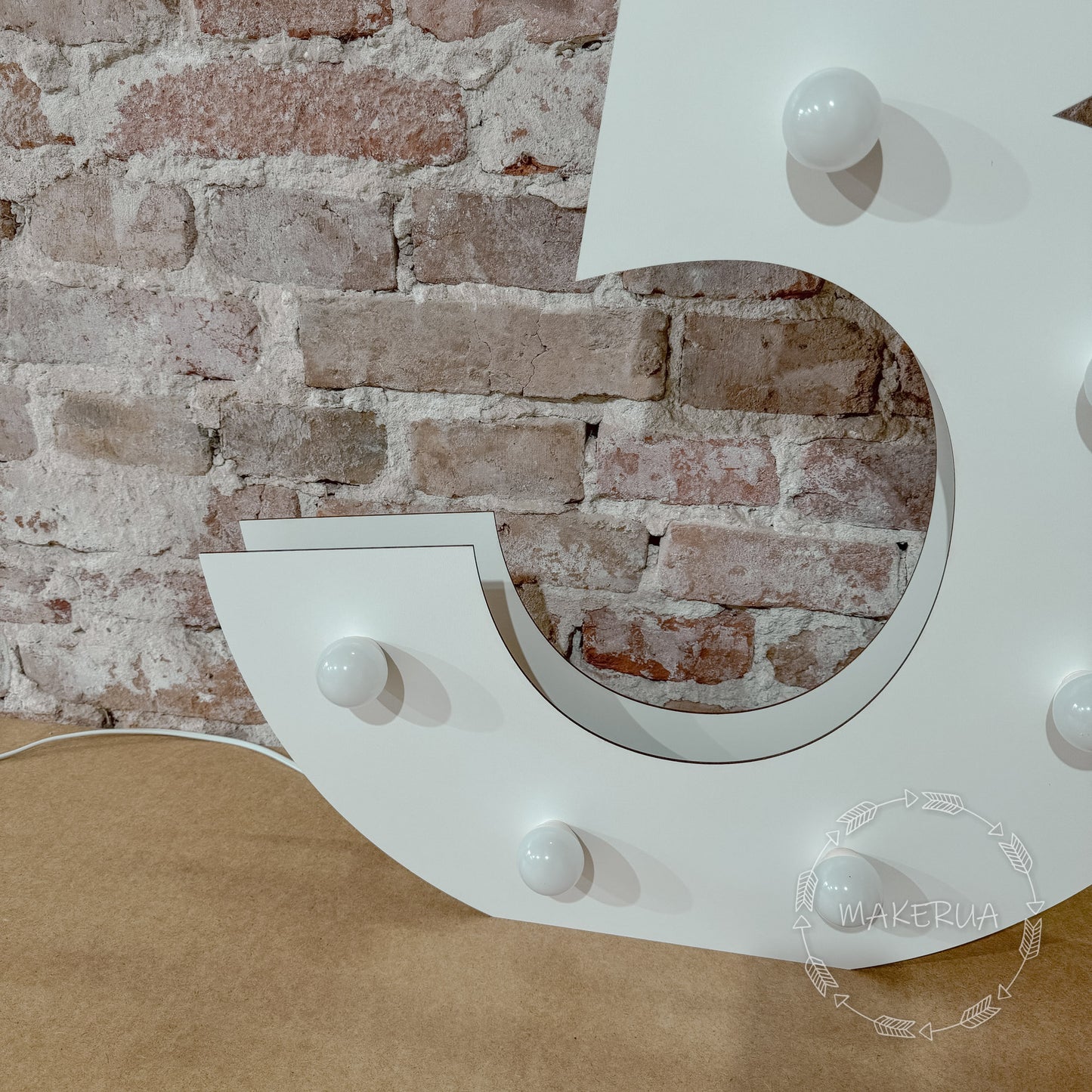 Number 3 Three birthday 1m (3.3ft) + LED Light Bulbs marquee numbers neon sign backdrop white decoration large giant big party props decor NHW3