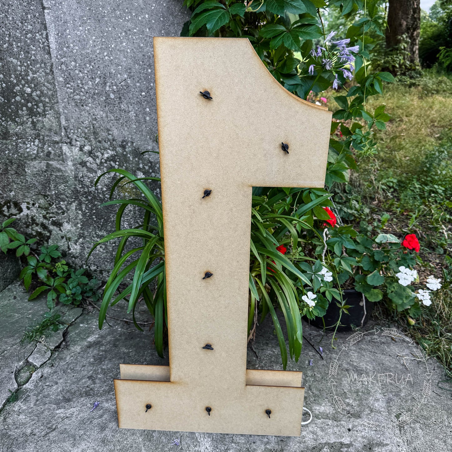 Number 1 One 1st First birthday 1m (3.3ft) + LED Light Bulbs marquee numbers neon sign backdrop white decoration large giant big party props decor NHW1