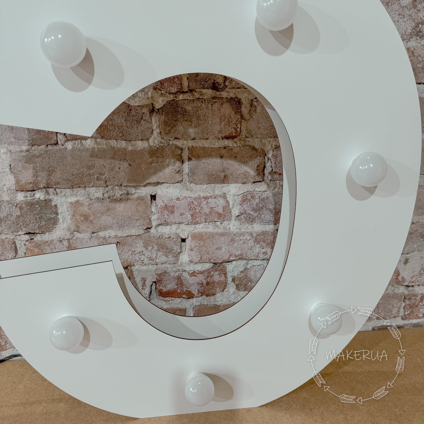 Number 5 Five birthday 1m (3.3ft) + LED Light Bulbs marquee numbers neon sign backdrop white decoration large giant big party props decor NHW5